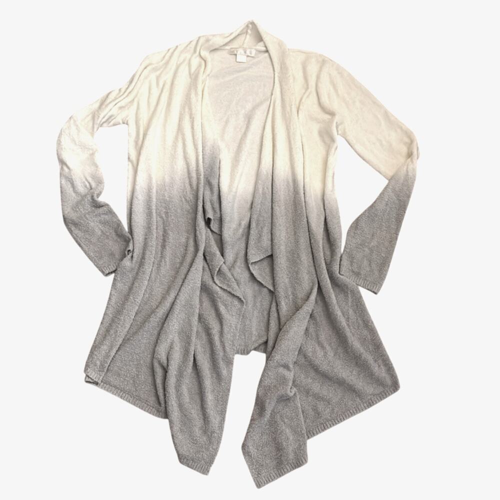 Barefoot Dreams Banboo Chic Calypso Cardigan Wrap
Ombre White Gray Size S/M